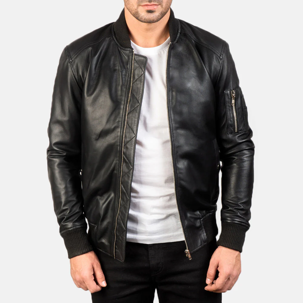 Men's Premium Leather Bomber